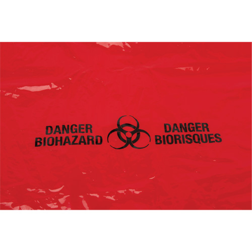 Waste Bags, Bio-Hazard, 50" L x 37" W, 2 mils Maritime Industrial Rubber