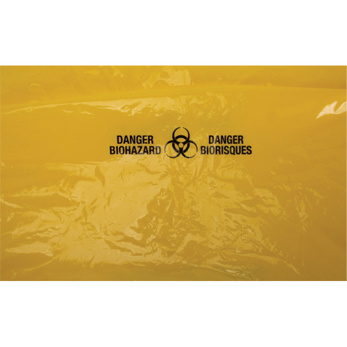 Sacs &agrave; d&eacute;chets, Biorisque, 38" lo x 30" la, 2 mils Maritime Industrial Rubber