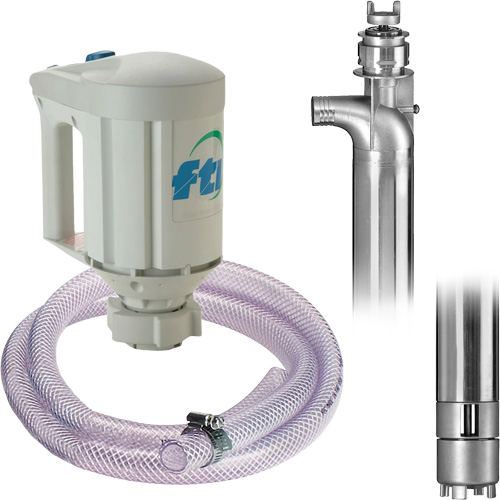 PFS-40 Drum Pump Kit with M3V Motor, Stainless Steel Maritime Industrial Rubber