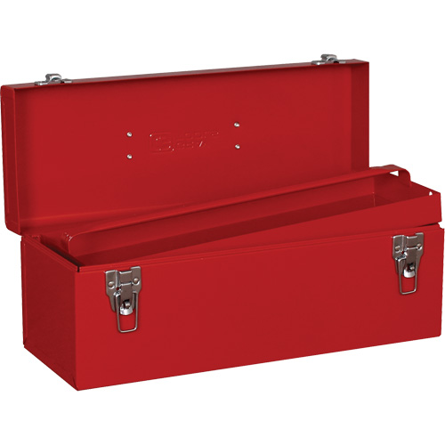 Tool Box, 7-1/8" D x 19" W x 7-1/2" H, Red Maritime Industrial Rubber