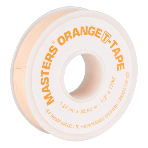 T-Tape, 1296" L x 1/2" W, Orange Maritime Industrial Rubber