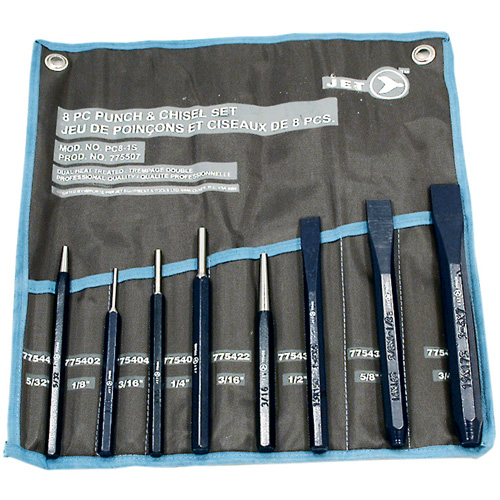 Jeu de poinçons et ciseaux, 8 morcea Maritime Industrial Rubber
