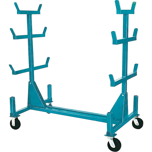 Supports mobiles pour tuyaux & barres, Acier, 34" la x 61" p x 58" h, Capacit&eacute; de 1000 lb Maritime Industrial Rubber