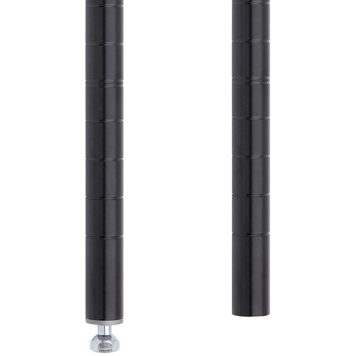 MONTANT ETAGERE STYLISEE14 1/2"H,NOIR Maritime Industrial Rubber