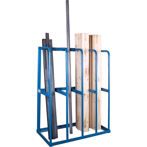Bar Storage Racks - Vertical Bar Racks, Vertical, 48" W x 24" D x 60" H, 3000 lbs. Cap. Maritime Industrial Rubber