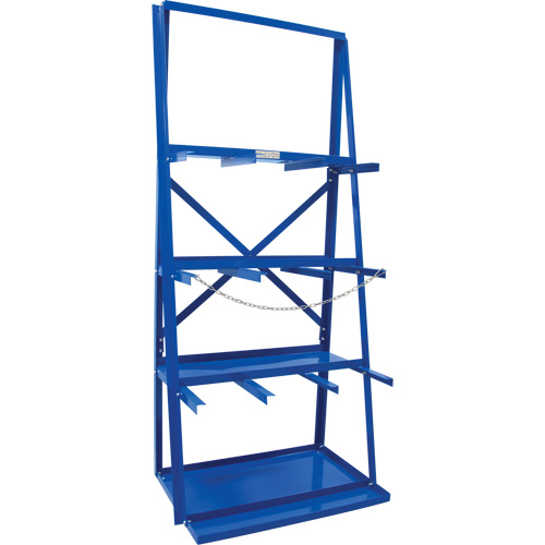 Bar Storage Rack, Vertical, 3 Levels, 36" W x 24" D x 84" H, 3000 lbs. Cap. Maritime Industrial Rubber