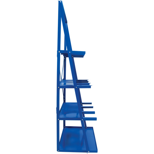 Bar Storage Rack, Vertical, 3 Levels, 36" W x 24" D x 84" H, 3000 lbs. Cap. Maritime Industrial Rubber