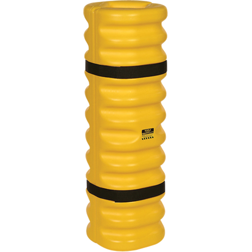 Protecteur de colonne, Ouverture int&eacute;rieure 4" x 6", 13" lo x 13" la x 42" h, Jaune Maritime Industrial Rubber