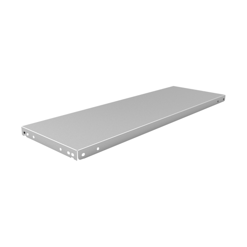 Slotted Angle Shelf, Galvanized Steel, 36" W x 12" D Maritime Industrial Rubber