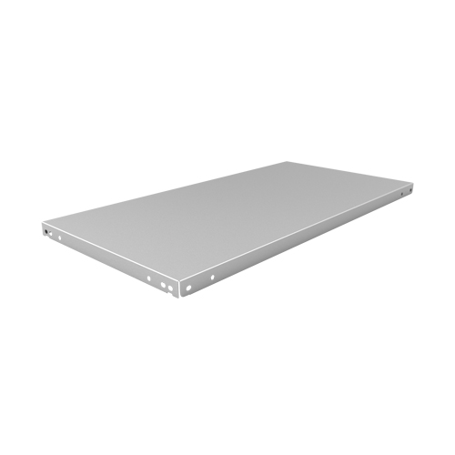 Slotted Angle Shelf, Galvanized Steel, 48" W x 18" D Maritime Industrial Rubber