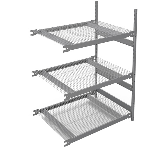 Wide Span Storage Shelving, Steel, Boltless, 1340 lbs. Capacity, 42" W x 60" H x 32" D Maritime Industrial Rubber