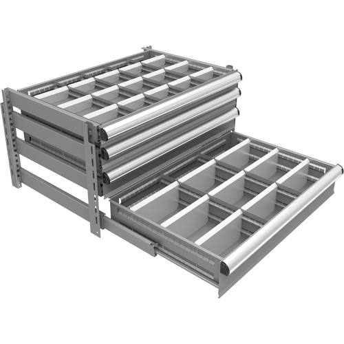 Cabinet d'entreposage &agrave; tiroirs int&eacute;gr&eacute; Interlok Maritime Industrial Rubber