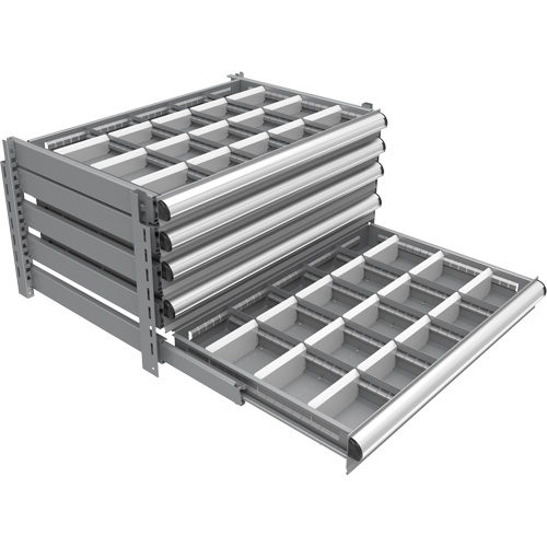 Cabinet d'entreposage &agrave; tiroirs int&eacute;gr&eacute; Interlok Maritime Industrial Rubber