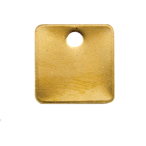 &eacute;tiquettes vierges, Laiton, 1,25" dia. Maritime Industrial Rubber