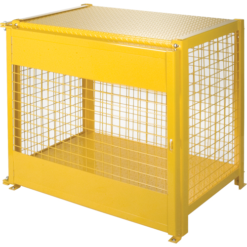 Armoires pour cylindres &agrave; gaz, nbre de bouteilles: 6, 44" , 30" , 37" , Jaune Maritime Industrial Rubber