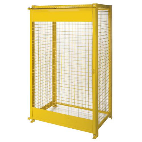 Armoires pour cylindres &agrave; gaz, nbre de bouteilles: 10, 44" , 30" , 74" , Jaune Maritime Industrial Rubber