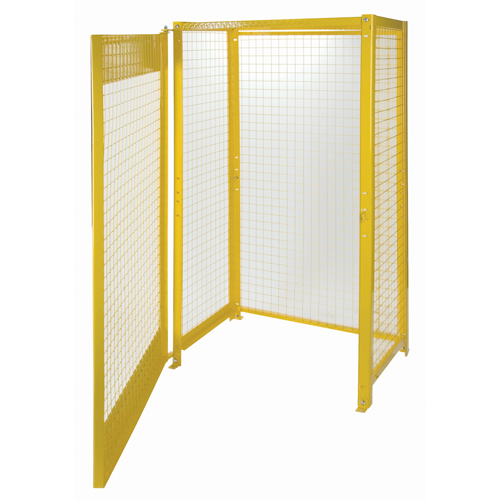 Armoires pour cylindres &agrave; gaz, nbre de bouteilles: 10, 44" , 30" , 74" , Jaune Maritime Industrial Rubber
