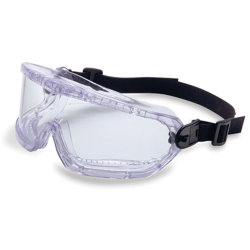 Uvex&reg; V-Maxx Safety Goggles, Clear Lens, Anti-Fog, Indirect Vent Maritime Industrial Rubber