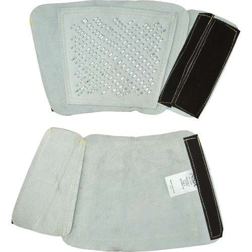PROTEGE-BRAS,CUIR/ACIER7" LONG, UNIVERSEL,PAIRE, Cuir Maritime Industrial Rubber