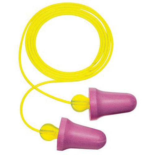 E-A-R No-Touch Foam Earplugs, Pair - Polybag, Corded Maritime Industrial Rubber