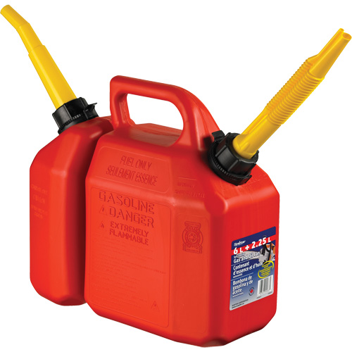 Combo Jerry Can Gasoline/Oil, 2.17 US Gal/8.25 L, Red, CSA Compliant/ULC Maritime Industrial Rubber