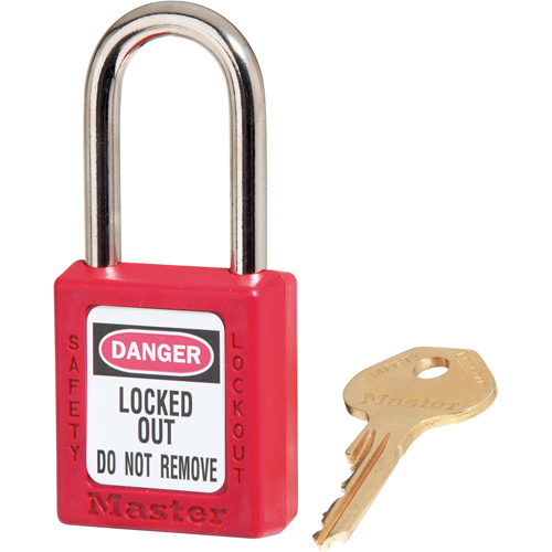 Zenex Padlocks, Safety Padlock, Keyed Different, Thermoplastic, 1-1/2" Width Maritime Industrial Rubber