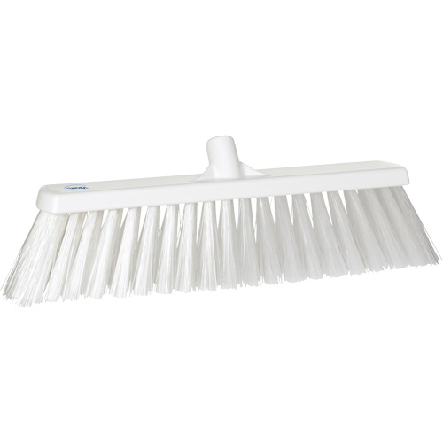 Large Particle Push Broom Head, 2-1/2", Polyester, White Maritime Industrial Rubber