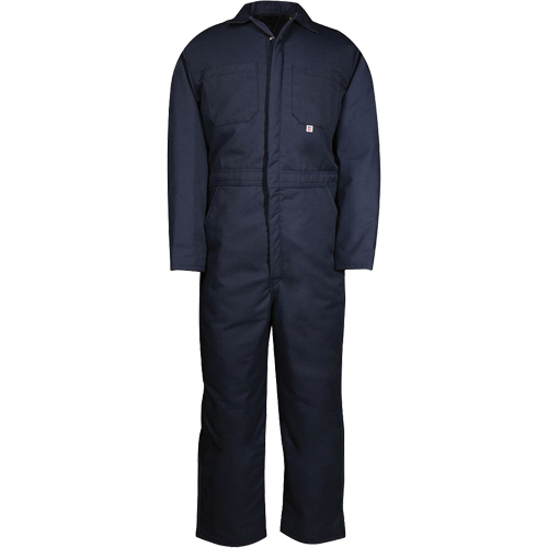 Insulated Coveralls, Men's, Navy Blue, Size Medium Maritime Industrial Rubber