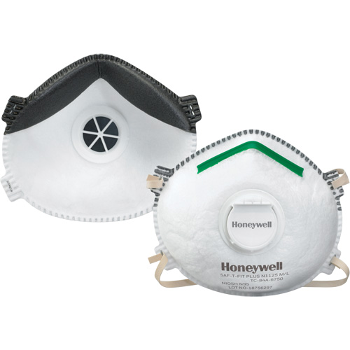 Saf-T-Fit&reg; Plus N1125 Particulate Respirators, N95, NIOSH Certified, Small Maritime Industrial Rubber