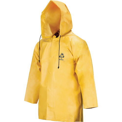 Neo-Slick Chemical & Acid Resistant Rain Jacket, 5X-Large, Yellow, Neoprene Maritime Industrial Rubber
