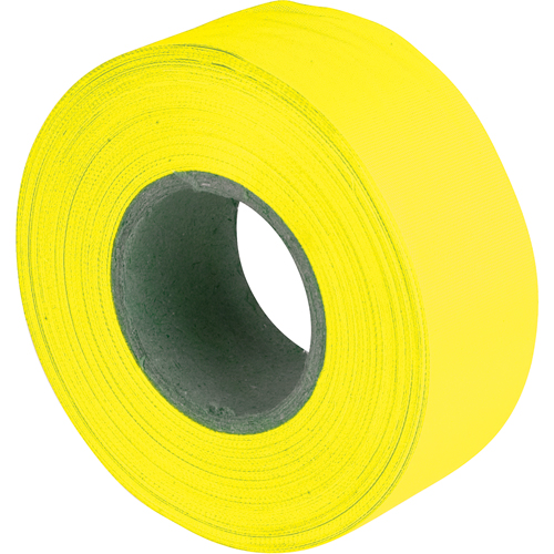 Rubans pour signalisation, 1,2" la x 150' lo, Jaune fluorescent Maritime Industrial Rubber