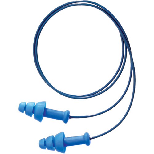 Howard Leight SmartFit&reg; Metal Detectable Reusable Earplugs, Corded, One-Size, Bulk - Box, 25 NRR dB Maritime Industrial Rubber