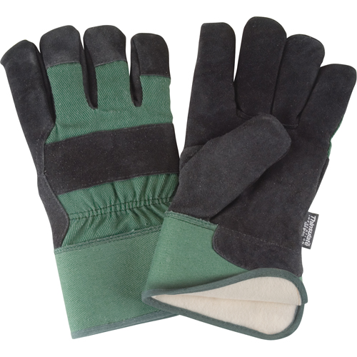 Gants d'ajusteur doubl&eacute;s pour l'hiver &agrave; chaleur sup&eacute;rieure, 2T-Grand, Paume en Cuir de vache refendu, Doublure en Thinsulate Maritime Industrial Rubber