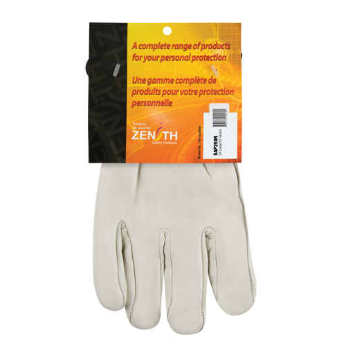 Gants de conducteur doubl&eacute;s pour l'hiver d'usage standard, 2T-Grand, Paume en Cuir fleur de vache, Molleton Maritime Industrial Rubber