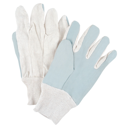 Premium Work Gloves, Large, Split Cowhide Palm Maritime Industrial Rubber