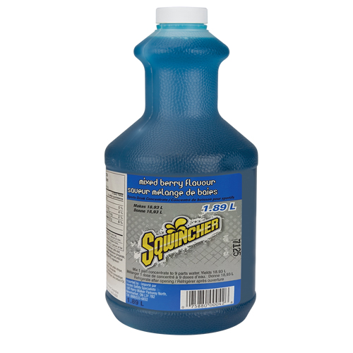 Sqwincher Boisson de r&eacute;hydratation, Concentr&eacute;, M&eacute;lange de baies Maritime Industrial Rubber