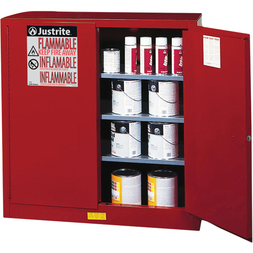 Sure-Grip&reg; EX Combustibles Safety Cabinet for Paint and Ink, 40 gal., 3 Shelves Maritime Industrial Rubber