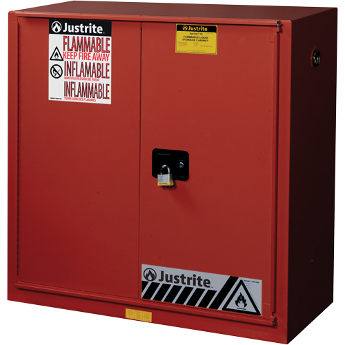 Sure-Grip&reg; EX Combustibles Safety Cabinet for Paint and Ink, 40 gal., 3 Shelves Maritime Industrial Rubber
