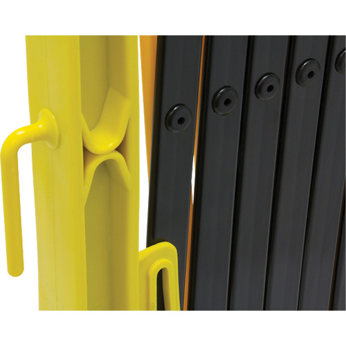 Xpandit Barricade, 36" H x 11.5' L, Black/Yellow Maritime Industrial Rubber