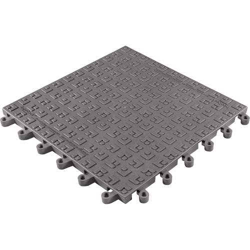 Tapis ErgoDeck Soft No 566, PVC, 1-1/2' la c, 1-1/2' lo, 7/8" &eacute;paisseur, Charbon Maritime Industrial Rubber