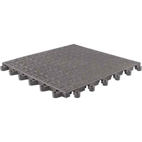 Tapis ErgoDeck Soft No 566, PVC, 1-1/2' la c, 1-1/2' lo, 7/8" &eacute;paisseur, Charbon Maritime Industrial Rubber