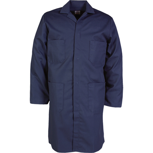 Lab Coat, Poly-Cotton, 46, Navy Blue Maritime Industrial Rubber