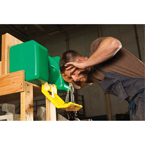 Eyewash Station, Gravity-Fed, 9 gal. Capacity, Meets ANSI Z358.1 Maritime Industrial Rubber