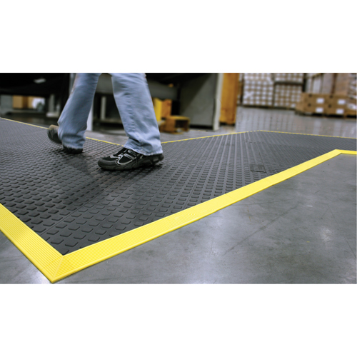 Rejuvenator Connect No. 502 Matting, Polyurethane, 3' W x 3' L, 5/8" Thick, Black Maritime Industrial Rubber