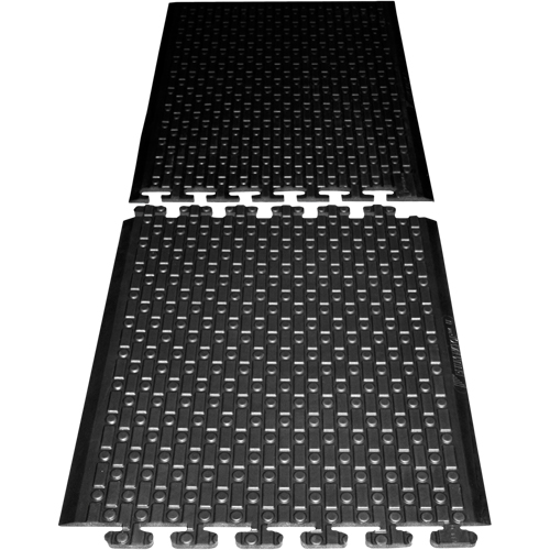 Rejuvenator Connect No. 502 Matting, Polyurethane, 3' W x 3' L, 5/8" Thick, Black Maritime Industrial Rubber