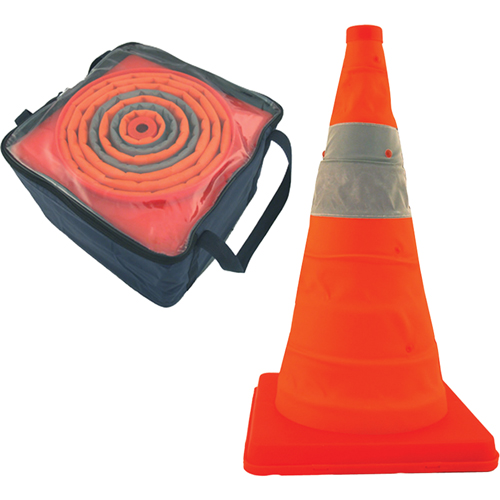 Pack & PopCollapsible Cones, 18" H, Orange Maritime Industrial Rubber