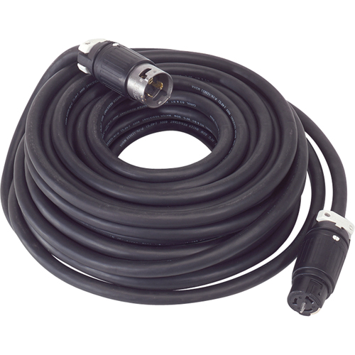 Cordon d'alimentation pour appareil temporaire de distribution de l'&eacute;nergie, SOOW, 50 A, 50' Maritime Industrial Rubber