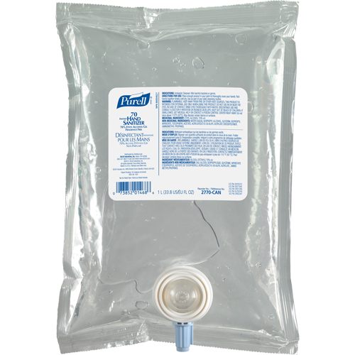 Gel d&eacute;sinfectant pour les mains NXT Advanced, 1000 ml, Cartouche de recharge, 70 % alcool Maritime Industrial Rubber