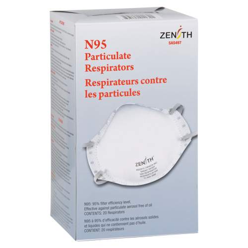 Particulate Respirators, N95, NIOSH Certified, Medium/Large Maritime Industrial Rubber