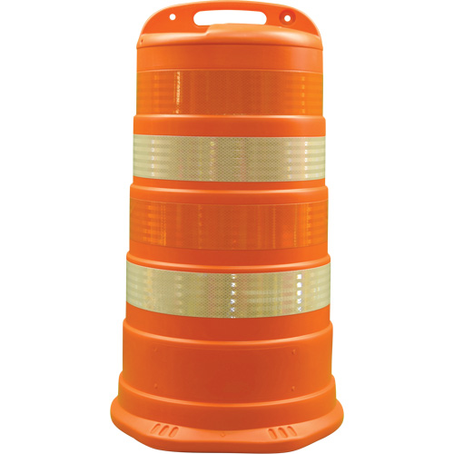 Trailboss Channelizer Drums, 41.27" High, Orange Maritime Industrial Rubber